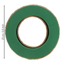 Prodotto Base per ghirlanda floreale in schiuma bagnata in cartone Ø25cm 2 pezzi
