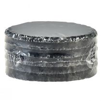 Prodotto Sottobicchieri rotondi in ardesia naturale neri Ø10 cm 6 pz