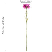 Prodotto Garofani artificiali, bicolore, stelo lungo 56 cm, mazzo da 8