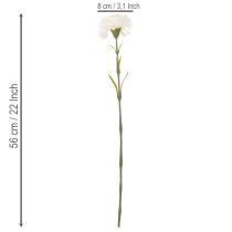 Prodotto Garofano artificiale con stelo per bouquet e ghirlande, 56 cm, 8 pezzi