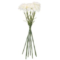 Prodotto Garofano artificiale con stelo per bouquet e ghirlande, 56 cm, 8 pezzi