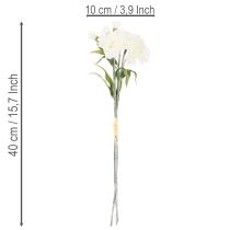 Prodotto Bouquet di garofani artificiali, fiori artificiali bianchi, decorazione, 4 mazzi