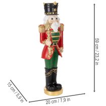 Prodotto Statuetta decorativa Schiaccianoci, decorazione natalizia festiva, 59 cm