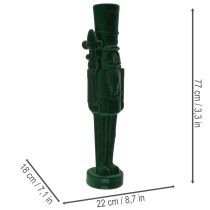 Prodotto Statuetta dello schiaccianoci, in piedi, decorazione natalizia, floccata, 77 cm