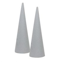Prodotto Cono di schiuma floreale massa floreale secca H40cm 2 pz