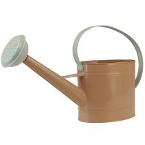 Prodotto Annaffiatoio decorativo in metallo, aspetto vintage, marrone chiaro, 52,5 cm - fioriera per decorazione da tavolo e decorazione estiva
