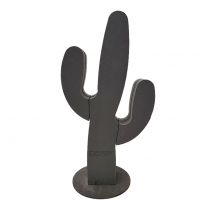 Prodotto Figura floreale in gommapiuma cactus nero 38 cm x 74 cm
