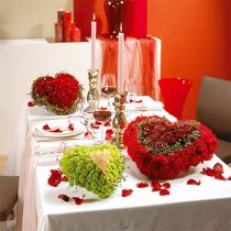 Prodotto Materiale plug-in cuore in schiuma floreale verde 31 cm × 29 cm 2 pz