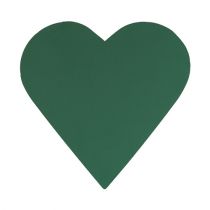 Plug-in 3D a forma di cuore in schiuma floreale verde 38 cm x 37 cm x 8 cm 2 pezzi