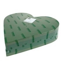 Prodotto Materiale plug-in cuore in schiuma floreale verde 46 cm x 45 cm 2 pz