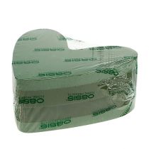 Prodotto Materiale plug-in cuore schiuma floreale verde 24 cm x 25 cm 2 pz