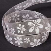 Prodotto Nastro in organza, nastro regalo floreale, rosa, 25 mm, 18 m