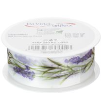 Prodotto Nastro in organza, nastro in chiffon, nastro decorativo, lavanda, 40 mm, 20 m