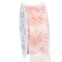 Prodotto Nastro in organza, nastro in chiffon, arancione giungla, 40 mm, 15 m