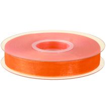 Prodotto Nastro in organza nastro regalo nastro arancione cimosa 15mm 50m