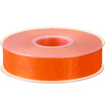 Prodotto Nastro in organza nastro regalo nastro arancione cimosa 25mm 50m