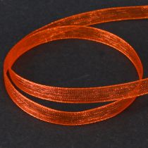 Prodotto Nastro in organza nastro regalo nastro arancione cimosa 6mm 50m