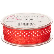 Prodotto Nastro con motivo a pois, ideale per incartare regali in ogni stagione, largo 1,5 cm e lungo 20 m.