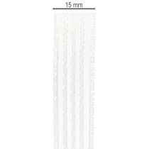 Prodotto Nastro in organza a righe, nastro regalo, bianco, 15 mm, 20 m