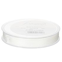 Prodotto Nastro in organza a righe, nastro regalo, bianco, 15 mm, 20 m