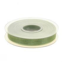 Prodotto Nastro di organza verde nastro regalo cimosa verde lime 15mm 50m