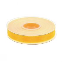 Prodotto Nastro in organza nastro regalo nastro giallo cimosa 15mm 50m