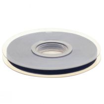 Prodotto Nastro in organza nastro regalo nastro blu scuro cimosa blu 6mm 50m