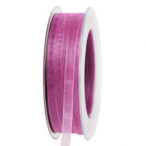 Nastro di organza melanzane 7mm 50m