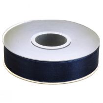 Prodotto Nastro in organza nastro regalo nastro blu scuro cimosa blu 25mm 50m