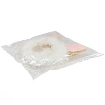 Prodotto Decorazione pasquale anello decorativo orecchie di coniglio decorazione porta bianca Ø13 cm 4 pezzi