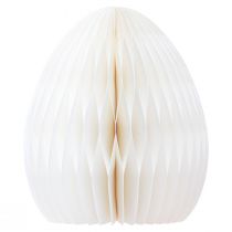 Prodotto Uovo a nido d&#39;ape in carta per decorazioni pasquali per posizionare la crema a nido d&#39;ape H30 cm