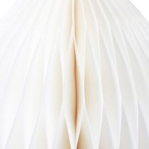 Prodotto Uovo a nido d&#39;ape in carta per decorazioni pasquali per posizionare la crema a nido d&#39;ape H30 cm