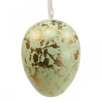 Uovo di Pasqua da appendere decorazione uova rosa, verde, oro 20cm 2pz