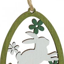 Uovo di Pasqua da appendere Ciondolo in legno decorazione pasquale 5×7cm 12pz