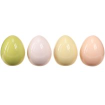 Prodotto Uova di Pasqua decorazione uova in ceramica pastello lucido 5×6cm 8 pz