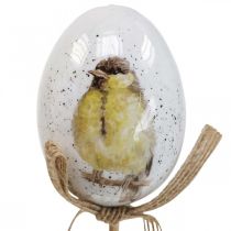 Uova di Pasqua tappo fiore in plastica decorazione pasquale H6cm 6pz