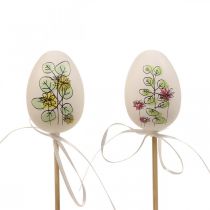 Prodotto Uova di Pasqua decorazione pasquale in plastica tappi per piante H6cm 12 pezzi