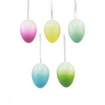 Prodotto Uova di Pasqua da appendere uova di plastica colorate 4×5,5 cm 10 pz