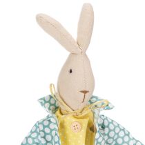 Prodotto Coniglietto pasquale in tessuto, coniglietto con vestiti, decorazione pasquale, coniglietto giovane H46cm