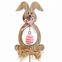Prodotto Coniglietto pasquale in legno, tappi per fiori Pasqua, tappi per coniglietti 8,5 cm 12 pezzi
