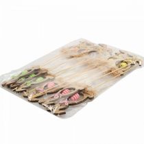 Prodotto Coniglietto pasquale in legno, tappi per fiori Pasqua, tappi per coniglietti 8,5 cm 12 pezzi