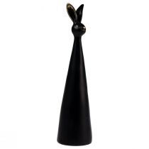 Prodotto Coniglietto pasquale Coniglietto decorativo pasquale in oro nero Ø10cm H42cm