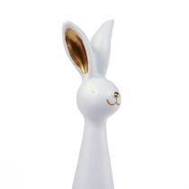 Prodotto Coniglietto pasquale Coniglietto decorativo pasquale in oro bianco Ø10cm H42cm