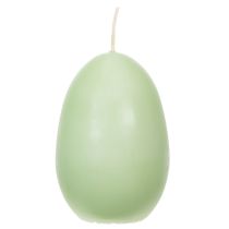 Prodotto Candeline pasquali a forma di uovo, verdi, 9 cm, altezza 20 cm, 6 pezzi