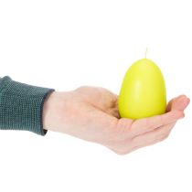 Prodotto Candele pasquali a forma di uovo, colore verde lime, 9 cm, altezza 20 cm, 6 pezzi