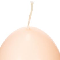 Prodotto Candele pasquali a forma di uovo, design pesca, Ø6cm, H9cm, 6 pezzi