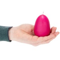 Prodotto Candela a forma di uovo per la primavera, ideale come decorazione da tavola, decorazione pasquale e idee regalo, 9 cm, 20 ore, 6 pezzi