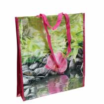 Prodotto Borsa della spesa con manici Happiness plastica 38 × 10 × 40 cm