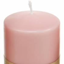 PURE pillar candle 90/60 rosa candela decorativa sostenibile decorazione candela in cera naturale