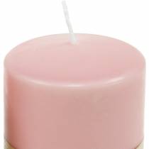 Prodotto Candela PURE pillar 90/70 candela in cera naturale rosa decorazione sostenibile per candele